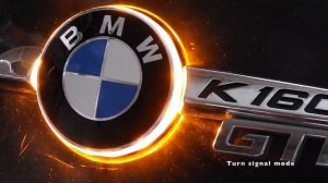 Повторитель поворотов с декоративной подсветкой под эмблему для мотоциклов BMW.mp4