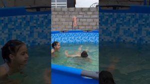 Заливаем бассейн, дети купаются. Счастливые моменты жизни в бассейне с 8.06.2021г. по 15.07.2021г.