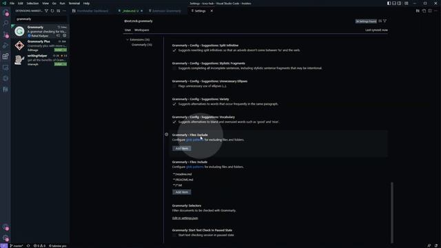 Grammarly / Spellcheck in VSCode | Visual Studio Code Guide