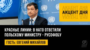 Красные линии: в НАТО ответили польскому министру - русофобу. Евгений Михайлов