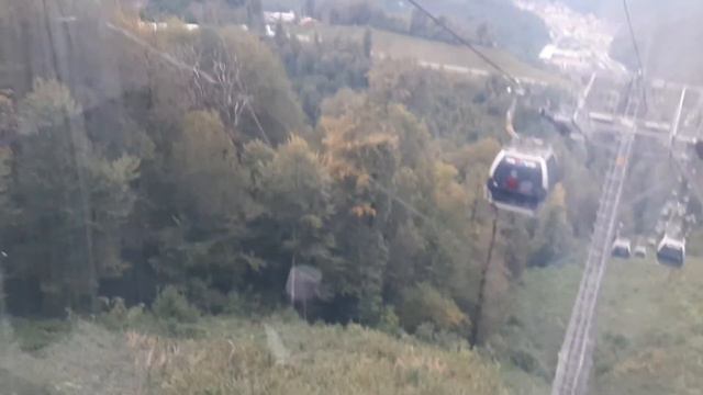 подъём с Роза Хутор на подъемнике на Роза Пик