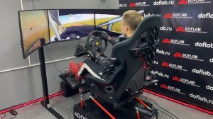 Тестируем триплскрин на ПОДВИЖНОЙ ПЛАТФОРМЕ 4DOF | Dirt Rally 2.0 | DOFLAB