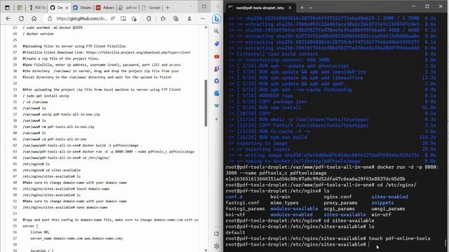 PDF Tools Next.js - DigitalOcean Droplet, Ubuntu, Docker, FileZella, Nginx, Let's Encrypt, Namechea смотреть онлайн
