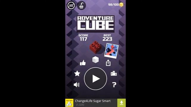 Adventure Cube (Ketchapp) 223 My Highscore смотреть онлайн