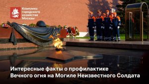 Профилактика Вечного огня на Могиле Неизвестного Солдата в Александровском саду