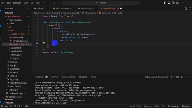 Slot 2: Rendering with JSX смотреть онлайн