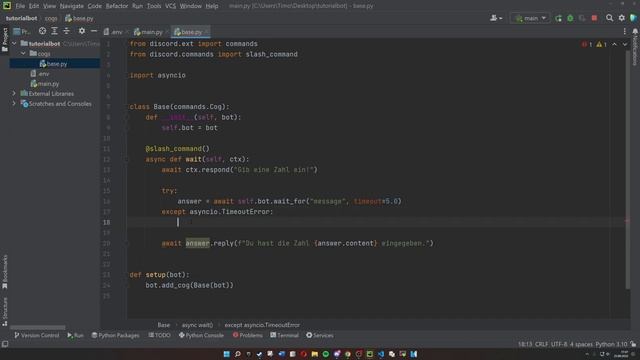 Discord Bot mit Python programmieren | Part 14: Wait-For-Event | Pycord Tutorial Deutsch смотреть онлайн