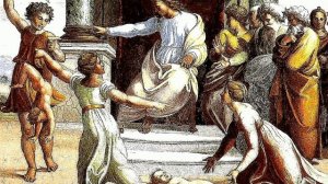 Суд Царя Соломона. Притча про двух женщин и двух младенцах.