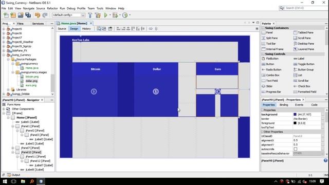 Java Swing UI - Currency App [ Part 1 ]