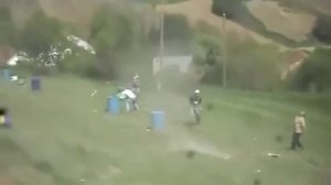 Кадры работы украинской ПВО