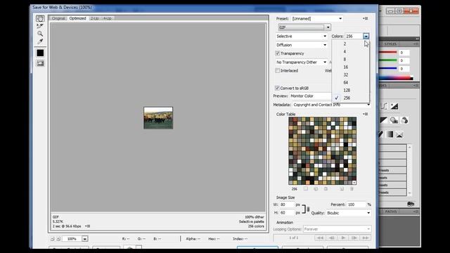 Resize an Image as a Thumbnail and Save it as a GIF - Photoshop CS5 смотреть онлайн