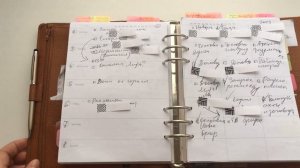 Как я веду мой рабочий ежедневник органайзер на кольцах Van Der Spek