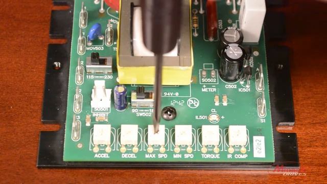 Minarik Drives - Trim Pot Calibration: Maximum Speed