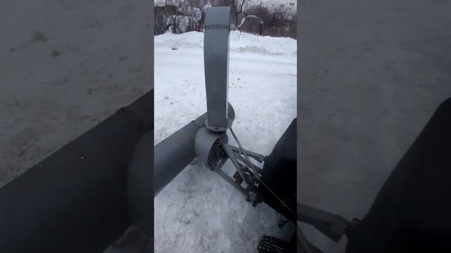Самодельный снегоуборщик. Обзор.