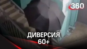 Видео: ниндзя-бабуля с пакетом на голове заклеила камеры в подъезде в Барнауле