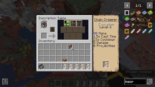 How to use put spells into your spell book - Inscription Tables - Iron ...
