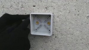 Монтаж распределительных коробок 80x80 с помощью монтажного пистолета