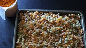 Макароны с ребрышками в духовке