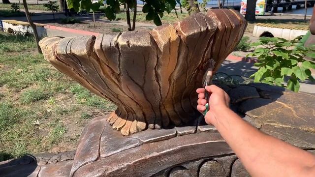 ☝️Замечательные цветочники из Арт бетона., от черновых робот до покраски.?мастер класс?