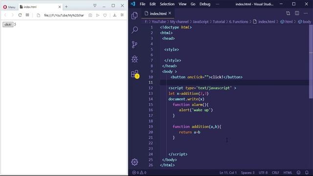 JavaScript Function | with example | JavaScript tutorial