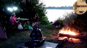 ДОНКИ В ДУГУ.ЛЕЩ ЖАДНО КЛЮЁТ НА САЛО В ЖАРУ.РЫБАЛКА С НОЧЁВКОЙ.Живём на реке.жарим рыбу.готовим лося