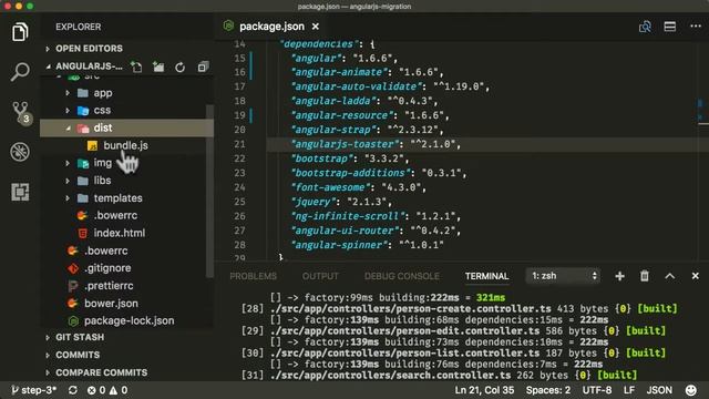 EP 5 - AngularJS Migration /  Step 3 - Use The Latest AngularJS / Move To Latest AngularJS