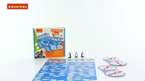 Настольные семейные игры Поездка в зоопарк, Вечеринка пингвинов, Попади на праздник Bondibon