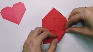 САМОЕ ПРОСТОЕ СЕРДЕЧКО ОРИГАМИ