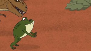 Dinosaurs and Gorillas. Cartoon for Kids