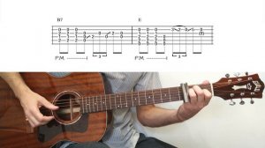 Slide Guitar in Standard Tuning - Nameless Blues - lesson / tutorial with tablature