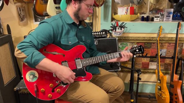 2001 Epiphone Dot semihollow electric guitar смотреть онлайн