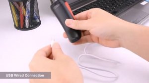 NETUM C990 Bluetooth QR Barcode Scanner Wireles Small Pocket USB 1D 2D QR Code Scanner for Inventor