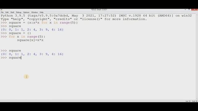 Python Tutorial in Tamil || Part -10 || Python Dictionary Comprehension