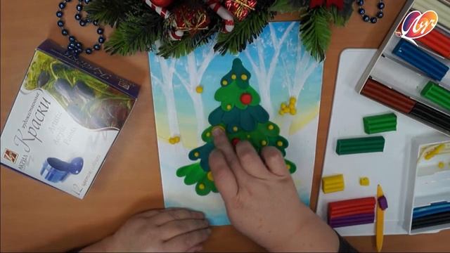 Мастер-класс новогодняя елка. Лепим елочку из пластилина смотреть онлайн