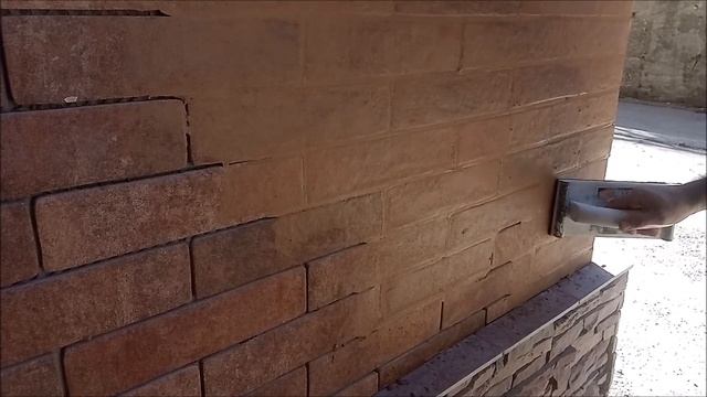 Клинкерная плитка.Простой и быстрый способ затирки швов смотреть онлайн