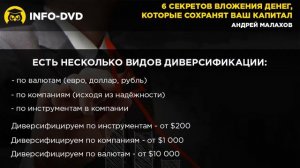 Инвестор-профессионал. Диверсификация средств. (Андрей Малахов - Издательство Info-DVD)