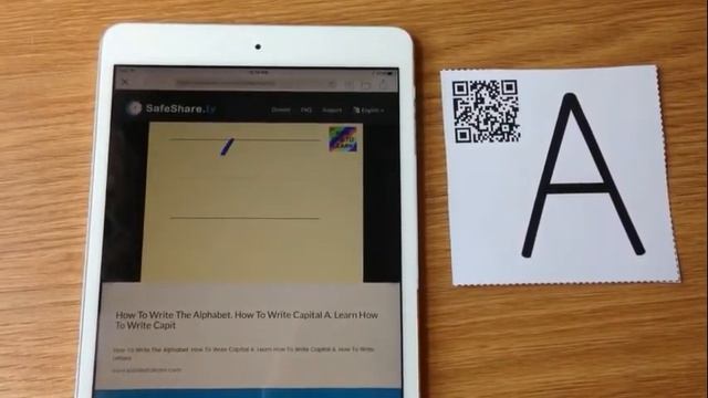Alphabet Letter Cards with QR Coces