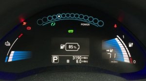 Nissan LEAF 2014 - quick startup and shutdown (no sound effects)