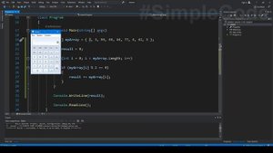 НАЙТИ СУММУ ЧЕТНЫХ ЧИСЕЛ В МАССИВЕ C# _ РАБОТА С МАССИВАМИ _ СИ ШАРП УРОКИ _ ДОМАШНИЕ ЗАДАНИЯ # 8 (1
