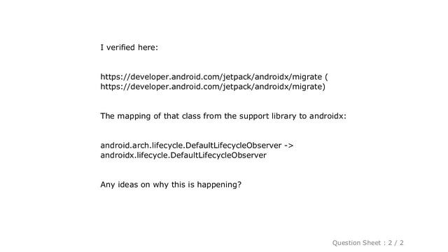 Android : androidx.lifecycle..DefaultLifecycleObserver not found смотреть онлайн