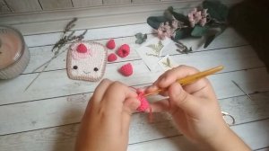 Малина  крючком \ Реалистичная ягода амигуруми