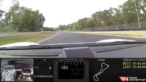 RN #1 Onboard video Zolder, PORSCHE GT4, 01:42.856