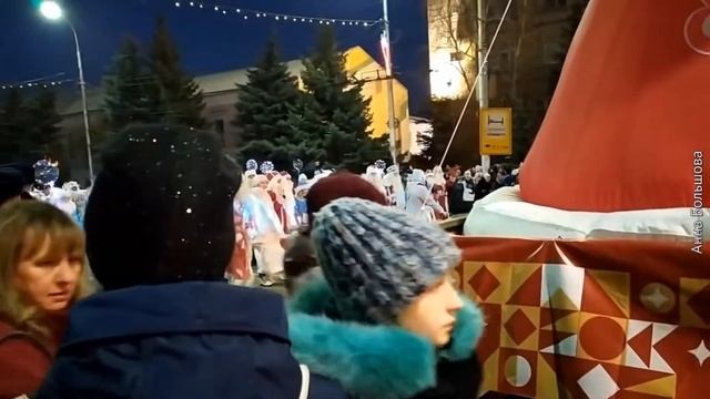 Парад Дедов Морозов. Новый год 2020. Рязань новогодняя столица России.  Как это было