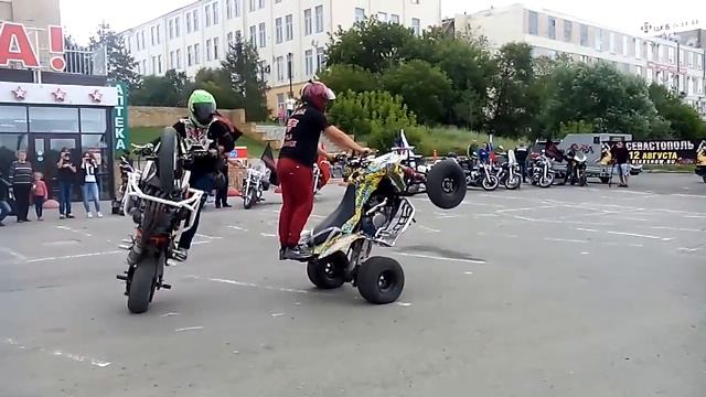 Мотошоу "Ночных волков" в Омске смотреть онлайн