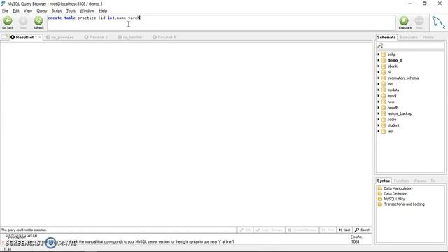 MySQL Query Browser create function, trigger and procedure.