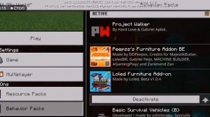 Как установить много модов на одной карте в Minecraft PE