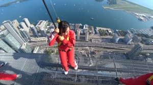 Canada#CN tower# edge walk . 1200 ft above the sea level