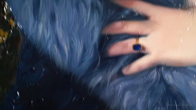 Покрытие картины лаком. Портрет маслом. Художник: Holosii Alona смотреть онлайн