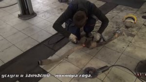 Пламегаситель вместо катализатора на Subaru Outback.Установка пламегасителя