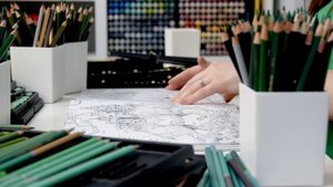 Coloring Using ONLY GREEN Pencils!